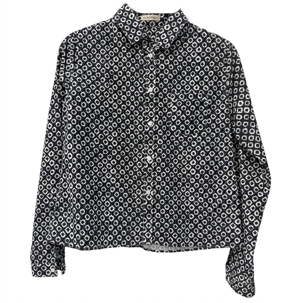 NEW CAMICETTASNOB women's camicia shirt in blue & white